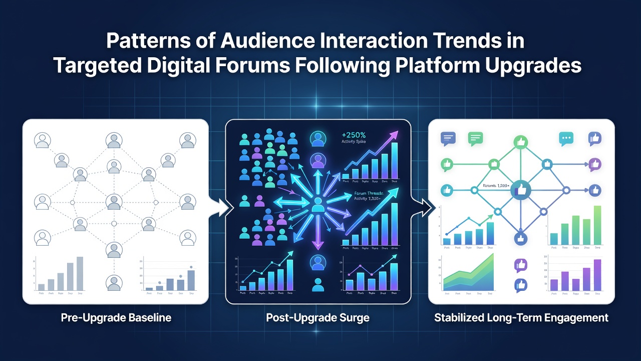 Patterns of Audience Interaction Trends in Targeted Digital Forums Following Platform Upgrades
